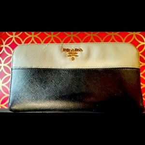 Prada Saffiano Zippy Wallet